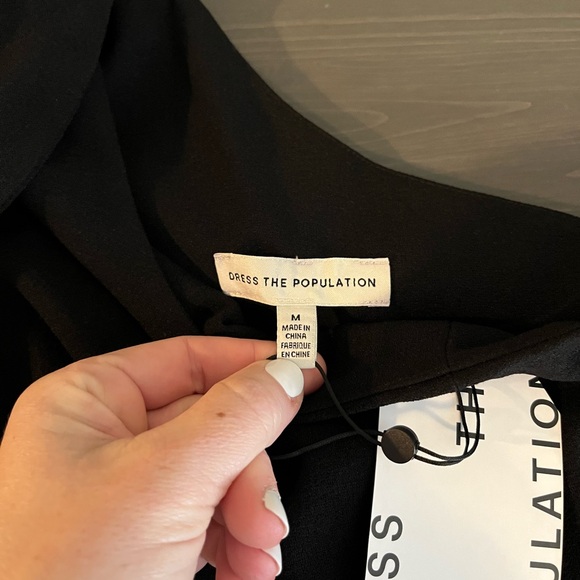 Dress The Population Tiffany One Shoulder Sheath Dress NWT - Picture 12 of 13